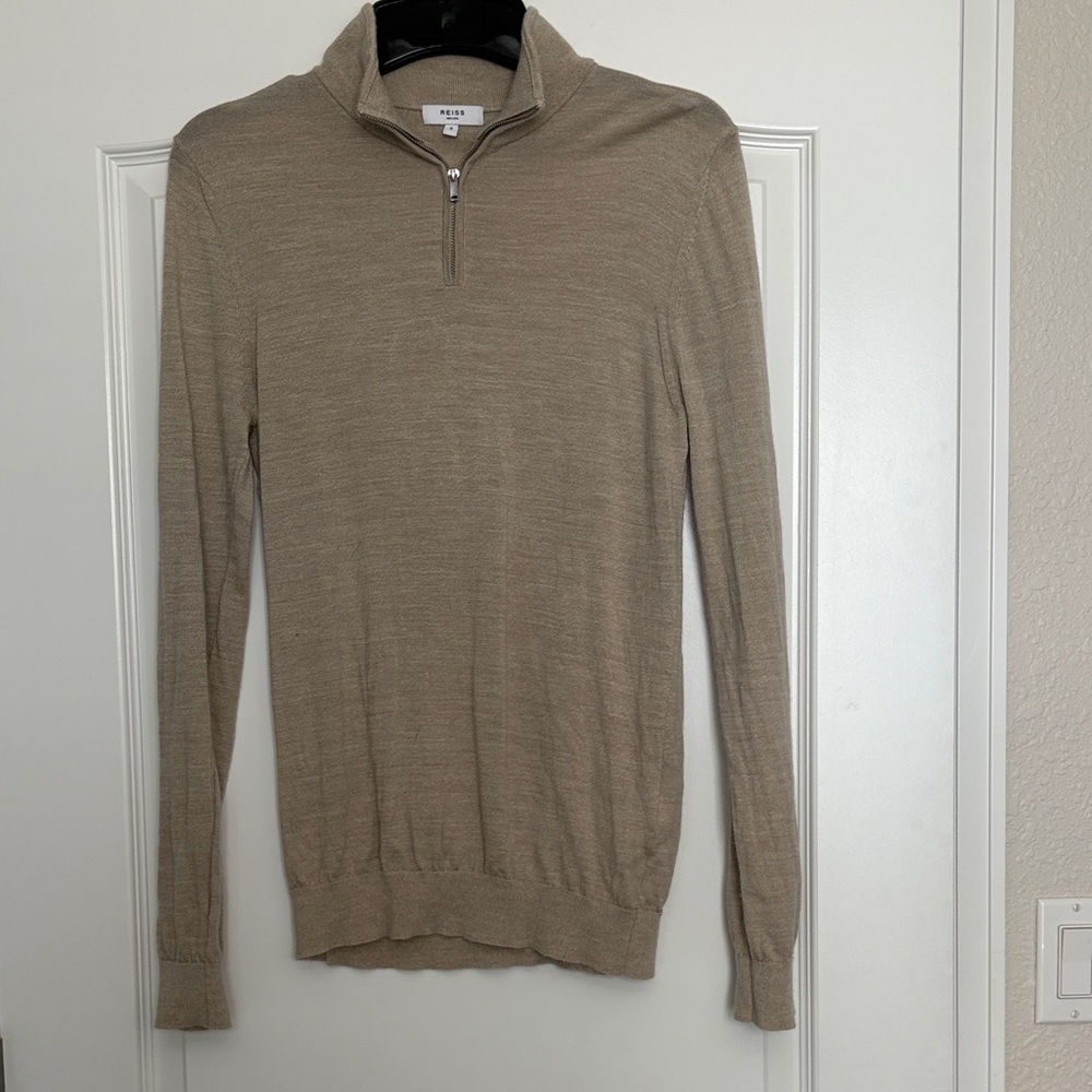 Reiss Blackhall 1/4 Zip Wool Sweater